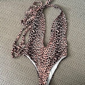 Never Worn Leopard One Piece Bathingsuit